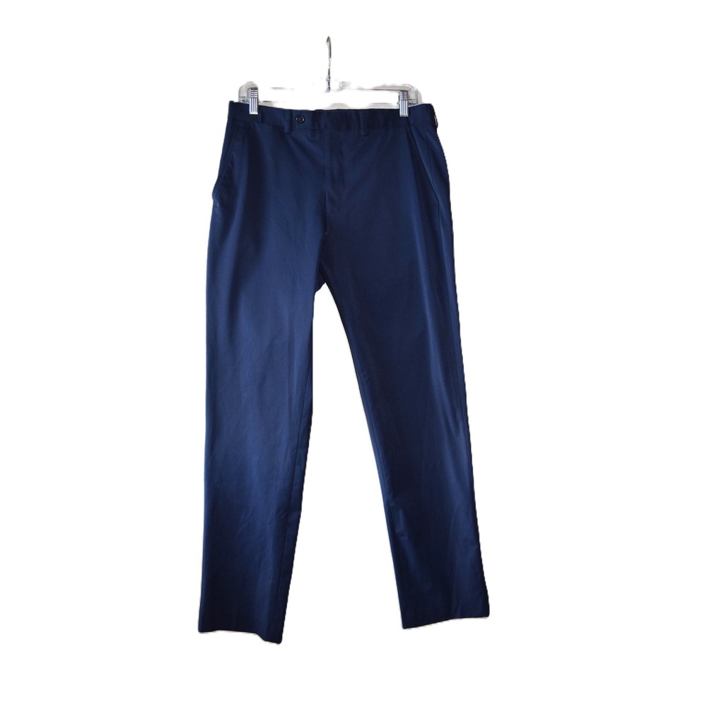 Ben Sherman Chino Pants Mens 32x32 Navy Blue Excellent Flat Front Straight Leg